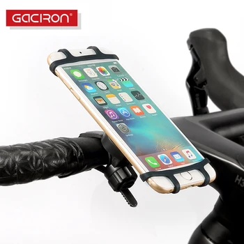 Gaciron Bike Velosipēdu Tālruņa Turētājs 4.7-6 collu Telefoniem Silikona Aizsargātu Izvēles Cietāka Vieglāks Viegli Uzstādīt Velosipēdu Piederumi