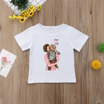Gadījuma Mamma Bērnu T-Krekls Ģimenes Saskaņojot Tērpiem Māte Un Dēls Saskaņojot Tērpiem Ģimenes Izskatās Zēnu Drēbes