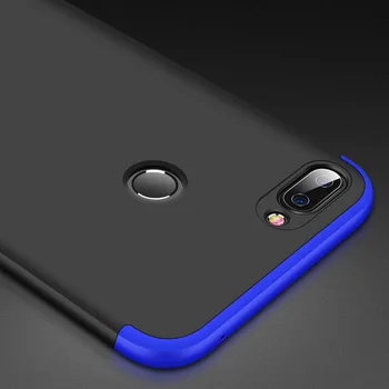Gadījumā, Huawei P Smart 2018 Lietu Vāku Luksusa 3 in 1 Pilna Aizsardzība Matēts Gadījumos Huawei P Smart Case Cover Coque 5.65 collas