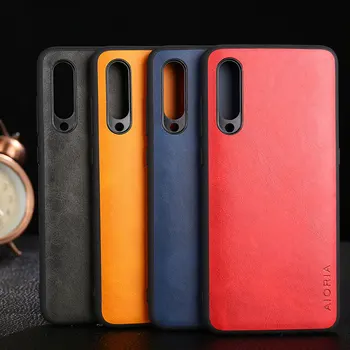 Gadījumā Xiaomi Mi A3 būtiska Luxury Vintage ādas ar mīkstu segumu xiaomi mi a3 gadījumā coque capa Biznesa hoesje