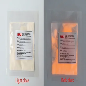 Gaismas pulveris,fotoluminiscentā pulveris,kas spīd tumšā pigmenta,krāsa:dzeltens, oranžs,daudz=50g punkts:HLD-712,,plaši izmanto