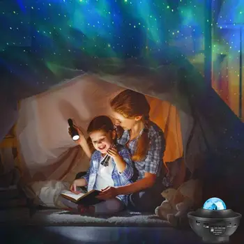 Galaxy Gaismas Sky Projektoru LED Nakts Gaisma Romantiska Projekcijas Lampa Blueteeth USB Balss vadīt Mūzikas Atskaņotāju Dzimšanas dienas Dāvana