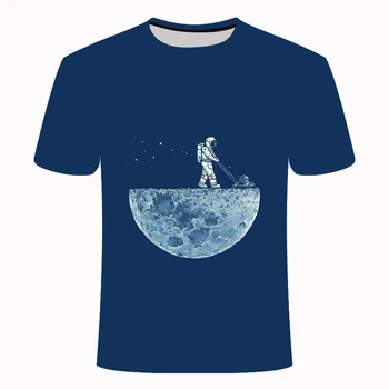 Galaxy Telpa T-krekli, Vīriešu, Metāla T krekls 3d Mēness T Iespiesti Kara Tshirts Gadījuma Gothic Drukāt Vīriešu Apģērbu Āzijas izmēri S-6XL
