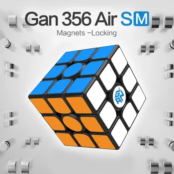 GAN 356 Gaisa SM Ātrums Cube Magnētisko Pozicionēšanas Superspeed Magneto 3x3 Cubo Magico Gan356 Gaisa SM 3x3x3 Magnētiskais Kubs Magic