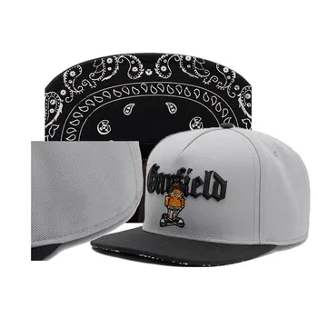GARFIELD Klp modes pelēks snapback cepure hip hop cepures vīriešiem, sievietēm pieaugušo āra gadījuma saule beisbola cepure