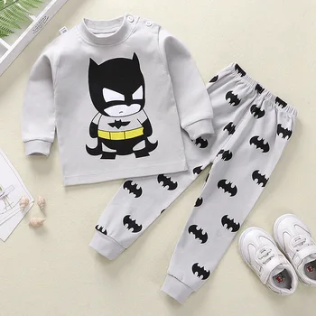 Gatavs akciju puiku drēbes uzstādīt Karikatūra kokvilnas Bērnu Apģērbu Komplekts Kids Rudens jaundzimušo bērnu apģērbu Komplekts 0-24month bērnu uzvalks