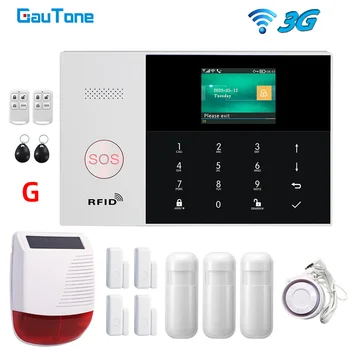 GauTone 433MHz PG105 Smart Home Wifi 3G Apsardzes Signalizācija ar Kustības Sensoru Bezvadu Sirēna Tālvadības pults