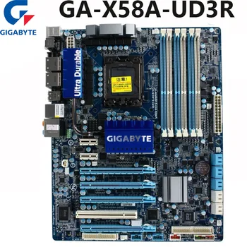 Gigabyte GA-X58A-UD3R Sākotnējā mātesplati 1366 pin X58 Darbvirsmas mainboards atbalsta L5639 L5520 DDR3 SATA III Systemboard Lietots DATORS