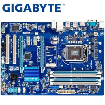 Gigabyte GA-Z77P-D3 sākotnējā mainboard PC LGA1155 DDR3 plates USB3.0 32GB Z77P-D3 Z77 Desktop Mātesplatē
