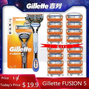 Gillette Fusion 5 Vīrieši Rokasgrāmata Skuveklis Bārdas Mašīna Skūšanās Asmeņu Kasetes Ar Replacebale Asmeņi Skūšanās Gillette