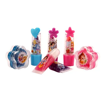 Girls Karikatūra saldēti elza anna kosmētikas Aplauzums automašīnas komplektu ar oriģinālo kasti Disney Princess Acu ēnas Skaistumu Modes Izlikties, Rotaļlietas