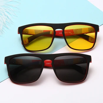 Glitztxunk Laukumā Saulesbrilles Vīriešiem Polarizētās Nakts Redzamības Retro Saules Brilles Sievietēm ZĪMOLA Dizaina Nianses oculos de sol masculino