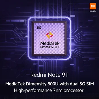 Globālo Versiju Xiaomi Redmi, Ņemiet vērā, 9T 9 T 5G 4GB 128GB Viedtālrunis MTK Dimensity 800U 48MP Triple Kamera 6.53