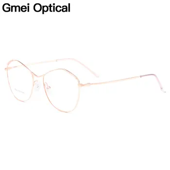 Gmei Optisko Urltra-Gaismas Titāna Sakausējuma Ovāls Sievietēm Pilna Loka Brilles, Ietvari Tuvredzība, Lasot Recepšu Brilles M18014