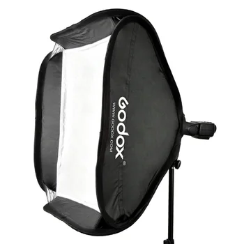 Godox 40*40cm / 50*50cm / 60*60cm / 80*80cm Flash Softbox + S-Veida Kronšteins Bowen S Mount Turētājs Speedlite Adapteri