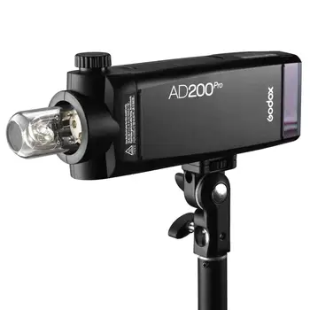 Godox AD200 Pro AD200Pro 200Ws 2.4 G Strobe Flash 2900mAh Baterija Tukša Spuldze Speedlite Frešneļa Vadītājs DSLR Kameras Zibspuldze