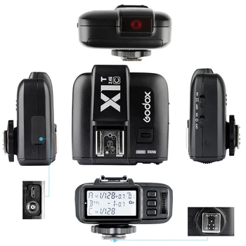 GODOX X1T-F X1T-C X1T-S X1T-O X1T-N 2.4 G Bezvadu TTL HSS Flash Trigger Raidītāju Canon, Nikon, Sony, Olympus, Fujifilm Fotokamera