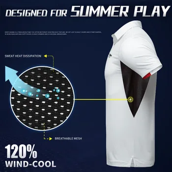 Golfa Apģērbi Vīriešu T-krekls Vasaras Sporta Īsām Piedurknēm Komanda Golfa Apģērbu Valkāt Trainning T Krekli Elpojošs Vīriešu Apģērbs