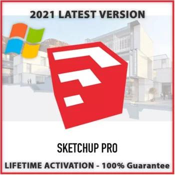 Google SketchUp Pro Ir 2021.✅Pilno Versiju 64 bitu labāko piedāvājumu mūža pré-activée