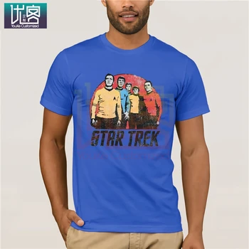 GosuTee Star Trek - Nolaišanās Grupa T-Kreklu Apdruka, Drēbes, Populāra T-Kreklu Crewneck Kokvilnas T-Veida Vintage Apkalpes Kakla