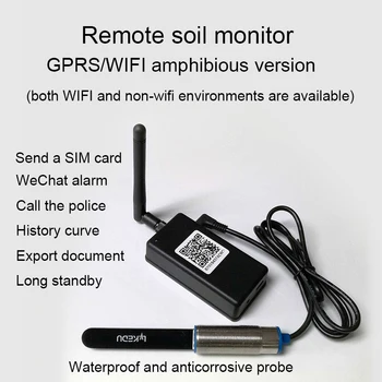 GPRS WiFi Augsnes Mitruma Mērītājs Ūdens Temperatūras, Gaismas, Bezvadu Hidroizolācijas un Pretkorozijas Aizsardzībai Zondes Tālvadības Monitoru