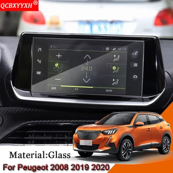 GPS Navigācijas Ekrāns Plēves Stikla Paneli Ekrānu Filmu Klimata Kontrole, Automobiļu Piederumi Peugeot 2008 2019 2020