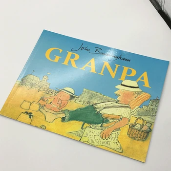 Granpa angļu Bilžu Grāmata Bērniem Karikatūra Attēlu Lasīšana Bērniem Klasē Izglītības Mācību angļu Bilžu Grāmata