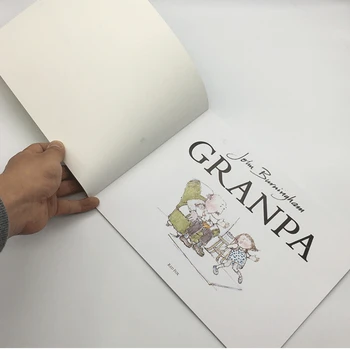 Granpa angļu Bilžu Grāmata Bērniem Karikatūra Attēlu Lasīšana Bērniem Klasē Izglītības Mācību angļu Bilžu Grāmata