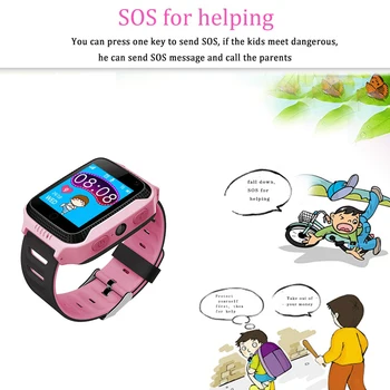 Greentiger Q528 Bērniem GPS Smart Skatīties Zibspuldze Touch Screen Kamera, GPS Tracker Bērnu Smartwatch bērniem Uzrauga SOS PK Q50 q90