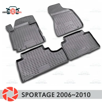 Grīdas paklāji Kia Sportage 2006~2010 paklāji, kas nav slīdēšanas poliuretāna netīrumiem aizsardzības, iekšlietu auto stils aksesuāri