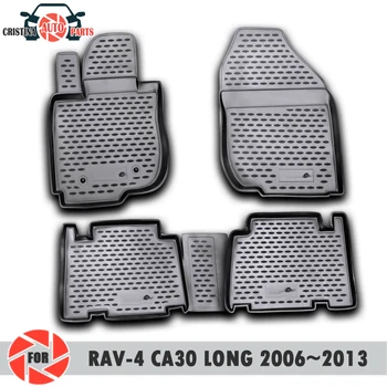 Grīdas paklāji Toyota Rav4 Ilgi CA30 2006~2013 paklāji, kas nav slīdēšanas poliuretāna netīrumiem aizsardzības, iekšlietu auto stils aksesuāri