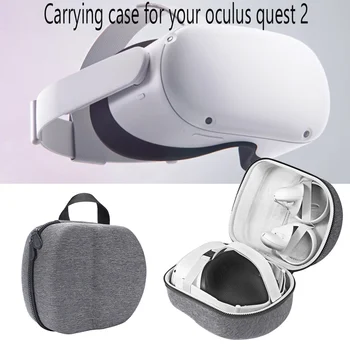 Grūti EVA Ceļojumu somiņa Uzglabāšanas Soma Oculus Quest 2 1 VR Austiņas Aizsardzības Uzglabāšanas Kārba, Oculus Quest2 VR Accessorie