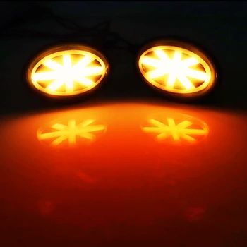 Gtinthebox Dūmu Objektīvs Savienības Jack Logo Amber LED Sānu Gabarītlukturi Par Gen 2 MINI Cooper R55 R56 R57 R58 R59 Sānu Spārnu Gaismas