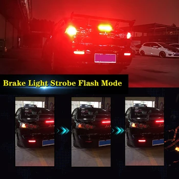 Gtinthebox Sarkanās LED Bremžu Aizmugurējie Lukturi Aizmugurējie Miglas Lukturi w/Sērijveida Pagrieziena Signālu Mitsubishi Lancer Evolution X Outlander