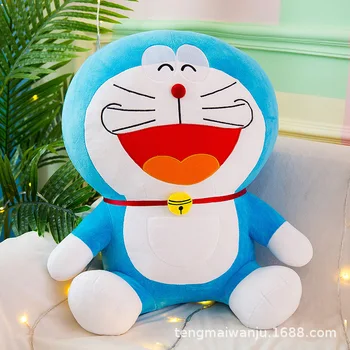 Gudrs Džinglu Kaķi Doraemon Plīša Rotaļlietas Bērniem Lelle Meitene Pavada Miega Lelle Vārda Stitche Anime Plīša Elfe Plauktā