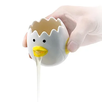 Gudrs Vistas Keramikas olas baltums Atdalītājs Radošo Olu Atdalītājs Olu Dzeltenuma Proteīnu Separatora Filtra Cepšanas Rīki veselīgu Olu Rīki