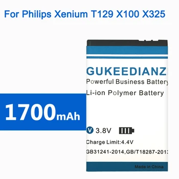 GUKEEDIANZI 2019 JAUNU A20ZDX/3ZP Akumulatoru PHILIPS Xenium X325 X100 T129 Viedtālrunis Smart Moble Tālruni