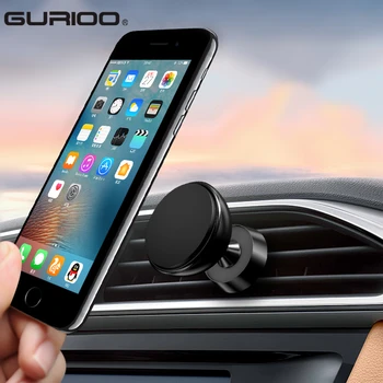 GURIOO Universāls Auto Turētājs Magnēta Turētājs Stāvēt iPhone 6 7 Samsung 360 Grādu Mount Turētājs GPS Magnētisko Mobilā Tālruņa Turētājs