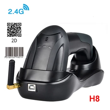 H1W Bezvadu 2D Svītrkodu Skeneri Un H2WB Bluetooth 1D/2D QR svītrkodu Lasītājs Atbalsta Mobilo Tālruni, iPad Rokas Lasītājs