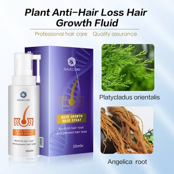 HAIRCUBE Matu Augšanas līdzekļi Matu Augšanas Serums, Aerosols Matu Kopšanas, Matu Ārstēšana, Eļļa Organic Anti Hair Loss Ātru Matu Augšanu Spray