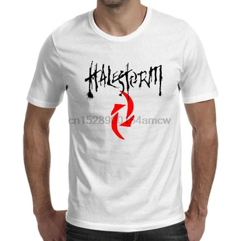 Halestorm Hard Rock Band Logo Balts T-Krekls, Izmērs S-5XL