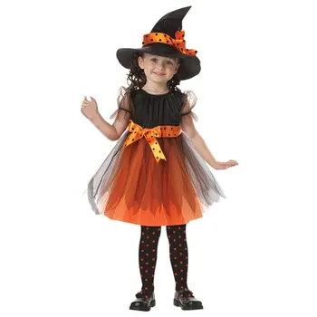 Halloween Bērniem, Meitenēm, Cosplay Kostīms Puse Veco Raganu Uzvalks Masku Apģērbs Kopu Masku Cosplay Bērnam Parādīt Kostīms Meitenēm