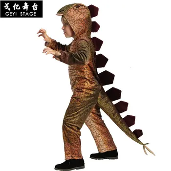 Halloween Bērnu Diena Skolā Dzīvnieku Kostīms Zīdaiņu Dinozauru Hameleons Stegosaurus Saģērbt Kostīms