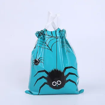 Halloween Dekorēšanai Konfektes Soma Spider Bat Ķirbju Ragana Iespiesti Aukliņu Soma Dāvanu Uzglabāšana