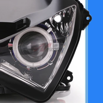 Halo Acīm SLĒPA Projektoru Pasūtījuma Lukturu komplekts Kawasaki Z800 z250 2013 2016 Zilās gaismas krāsa