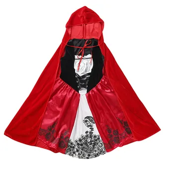 Halovīni Little Red Riding Hood Kostīms Bērniem Fantasia Bērniem Meiteņu Sniegumu Cosplay Filmas varoni Masku