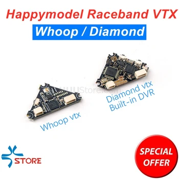Happymodel Raceband VTX Bļāviens / Diamond ar DVR 5.8 Ghz 40CH 25mw-200 mw par Mobula7 Reddevil Miskasti RC FPV Sacīkšu Dūkoņa