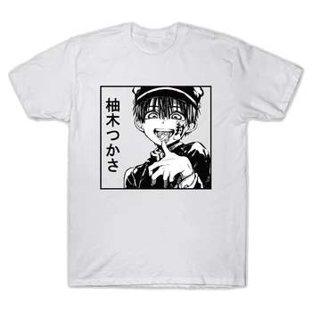 Harajuku T-Krekls Hanako-Kun Anime T Krekls Ar Īsām Piedurknēm Drukāts Tee Kreklu Zaudēt Gadījuma T-Veida Topi