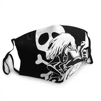 Harlock - Balts Mascarilla Maska Masque Muti Segtu Kosmosa Pirātu Kapteinis Harlock Sejas Aizsardzības