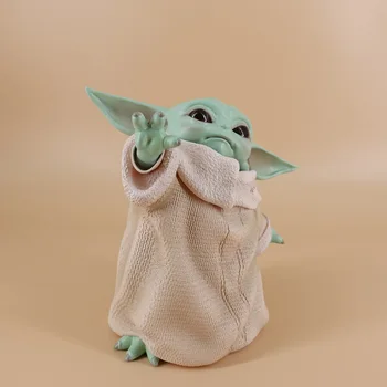 Hasbro Ar Mandalorian Star Wars Bērnu Yoda 15cm PVC Rīcības Attēls Modeļu Lelle, Rotaļlietas